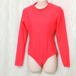 🔵BOGO FREE🔵 Long Sleeve 1-piece Coral Swim Suit Size M (8-10)